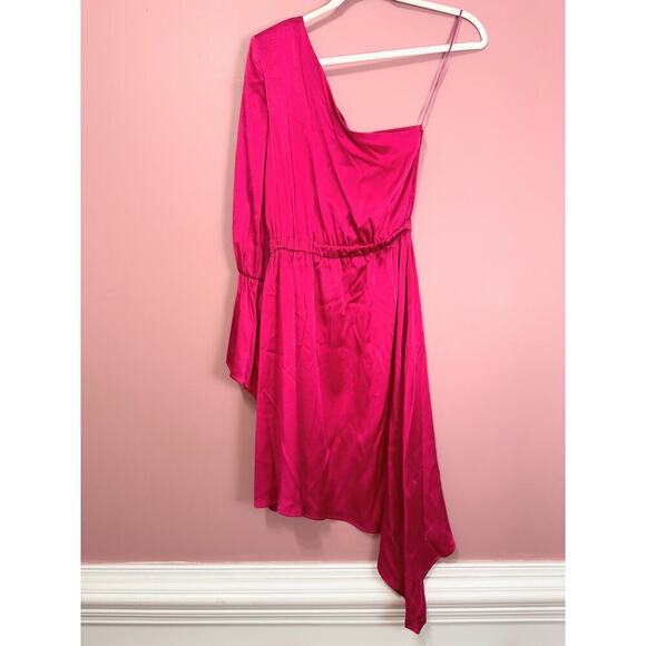 Frederica Tosi Fuchsia One Shoulder Asymetrical Dress Size XS - Picture 6 of 9